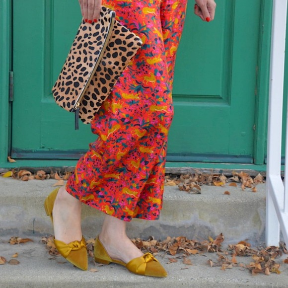 J. Crew Pants - SILK Jungle Cat J. Crew COLLECTION Floral Print High Rise Wide Leg Pant 8